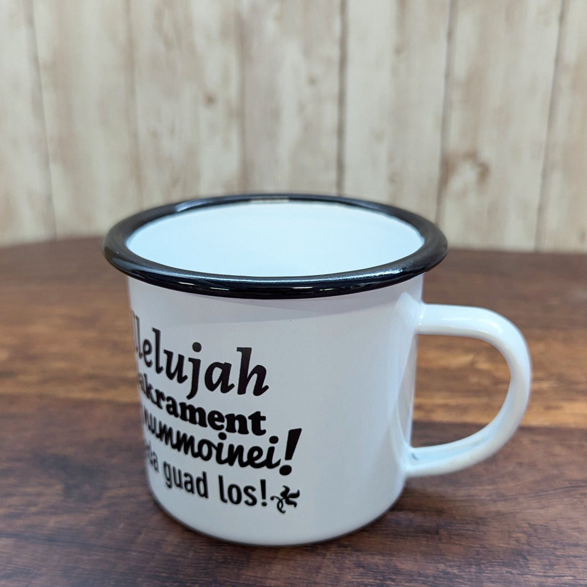 Emaille - Haferl "Hallelujah" - meinherzschlag.de