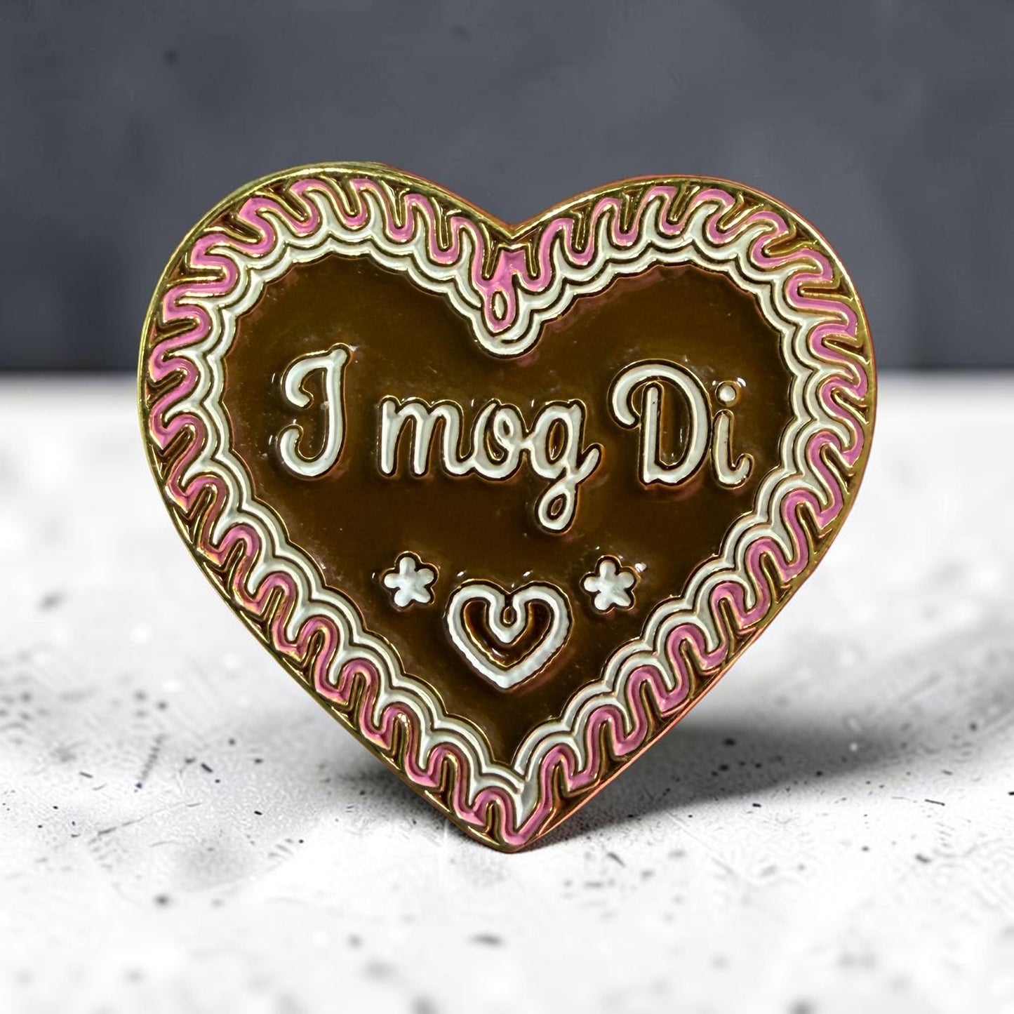 Ansteck-Pin "I mog Di"