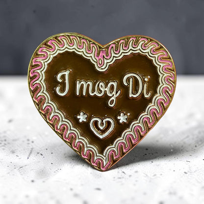 Ansteck-Pin "I mog Di"