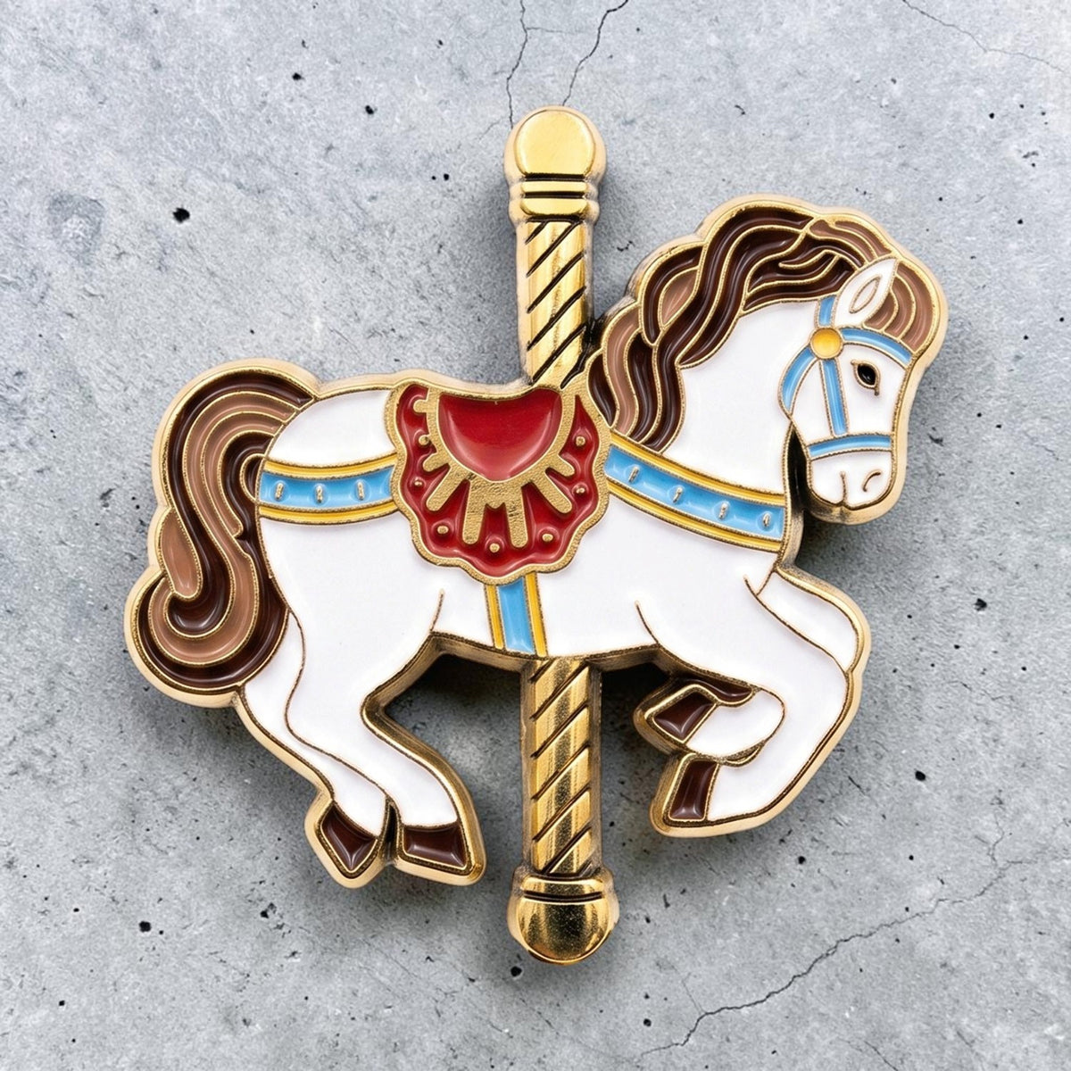 Ansteck-Pin "Karusellpferd"