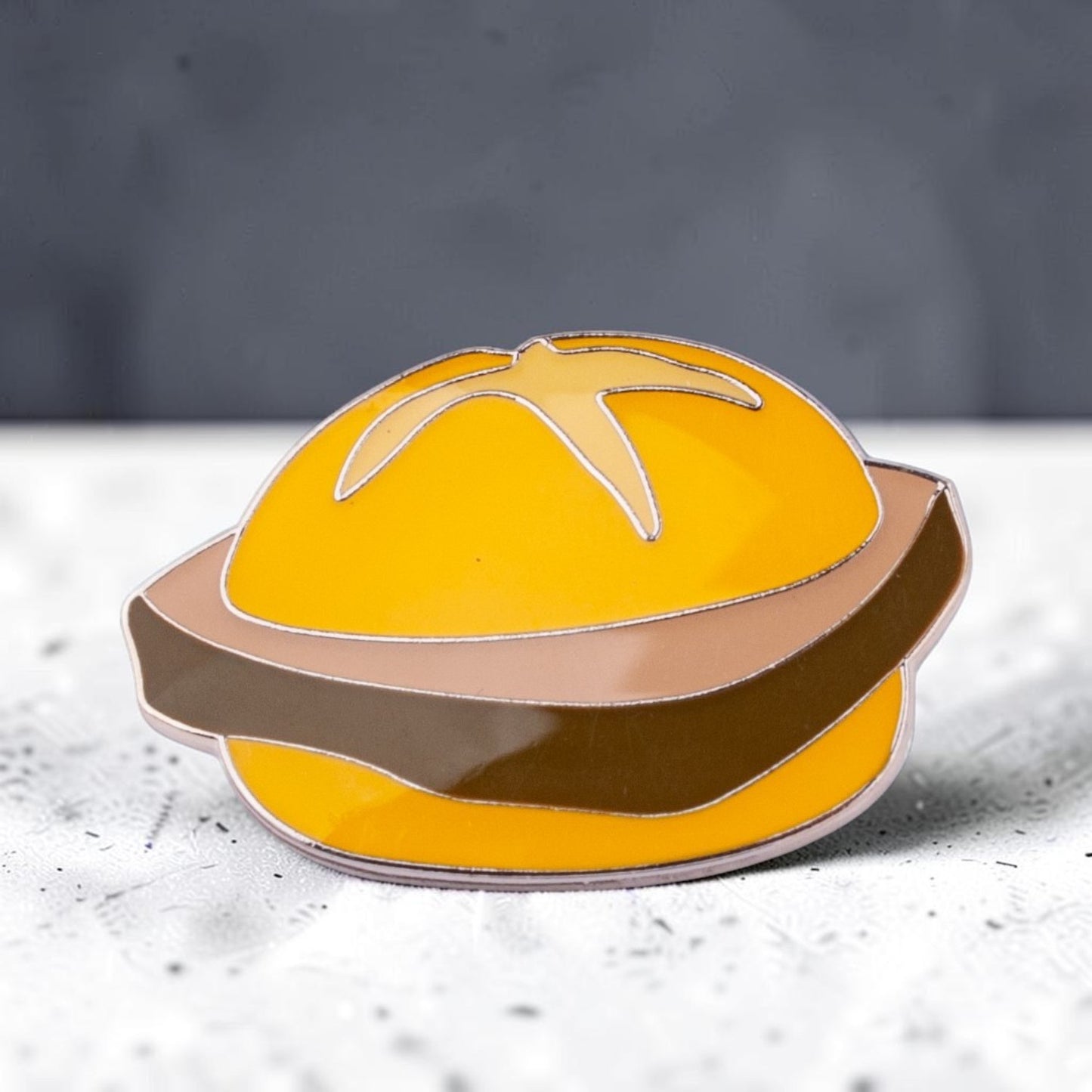 Ansteck-Emaille-Pin "Leberkas"
