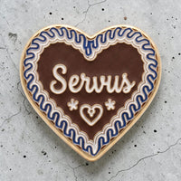 Ansteck-Pin "Servus"