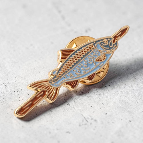 Ansteck-Pin "Steckerlfisch"