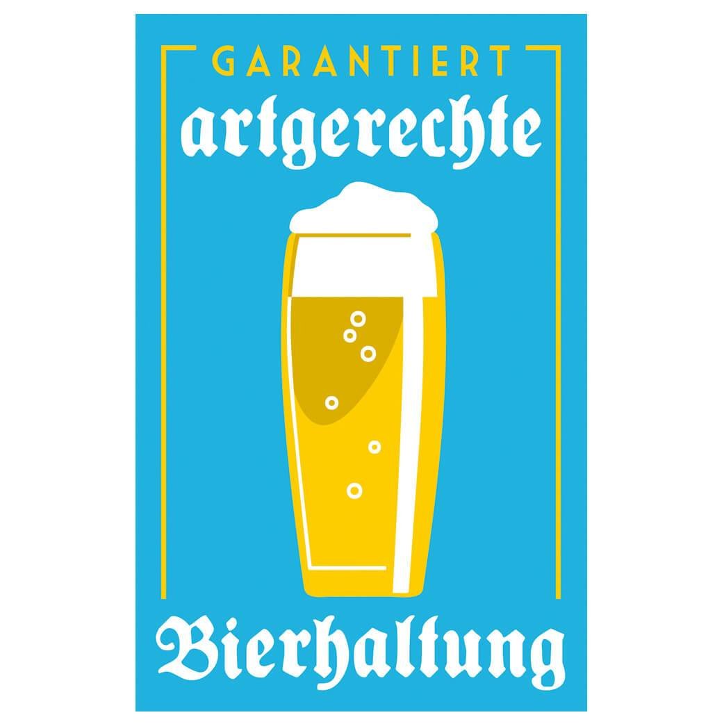 Aufkleber "Artgerechte Bierhaltung" - meinherzschlag.de
