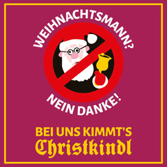 Aufkleber "Weihnachtsmann? Nein Danke!"