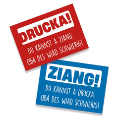 Tür-Aufkleber-Set "Ziang & Drucka"