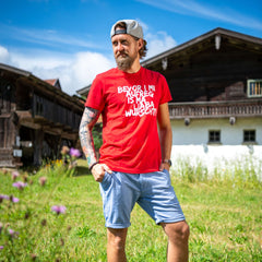 Herren-Shirt "Bevor i mi aufreg ..."
