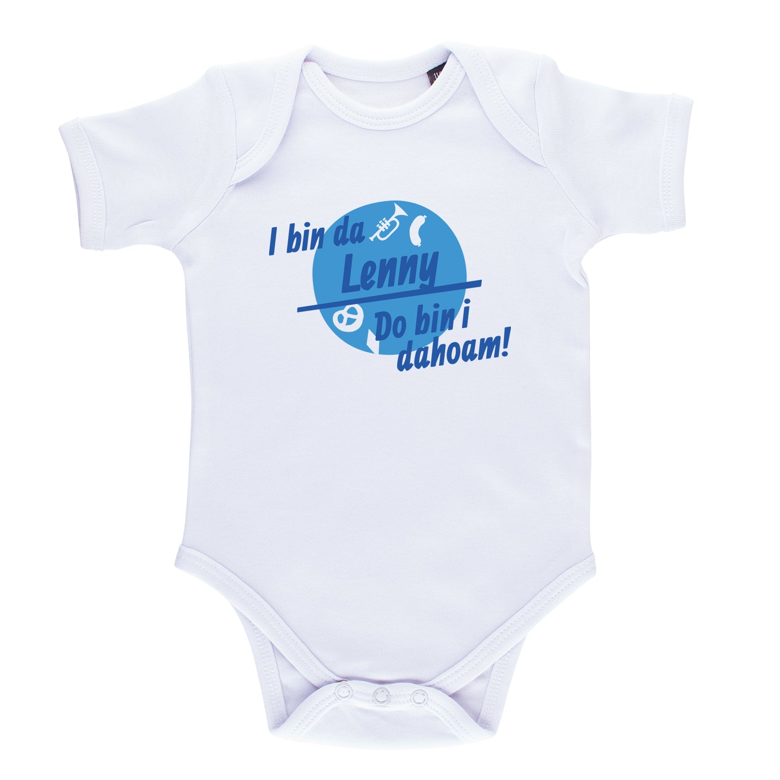 Baby Body "Do bin i dahoam" mit Wunschname - meinherzschlag.de