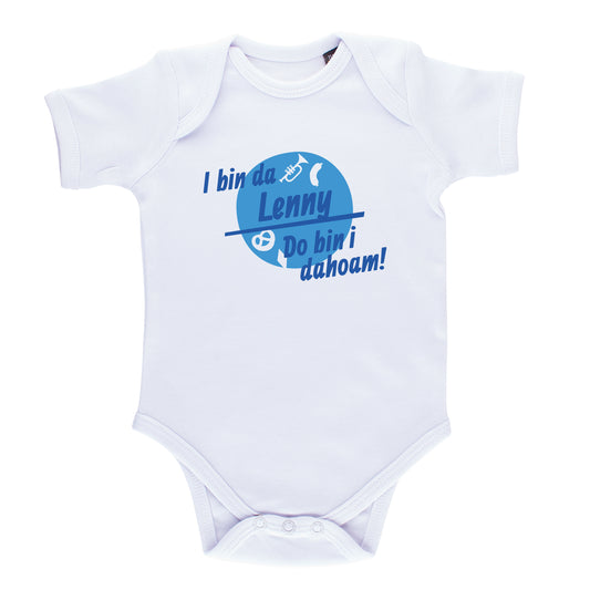 Baby Body "Do bin i dahoam" mit Wunschname - meinherzschlag.de
