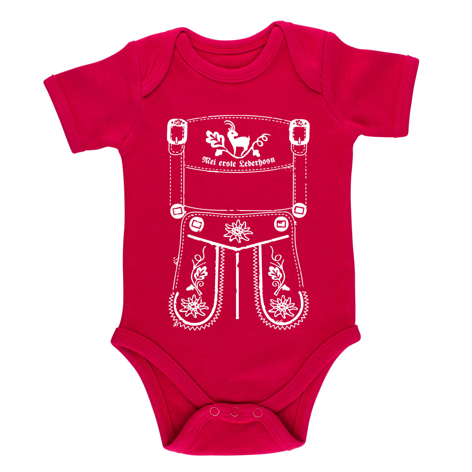 Baby Body Lederhose "Mei erste Lederhosn" - meinherzschlag.de