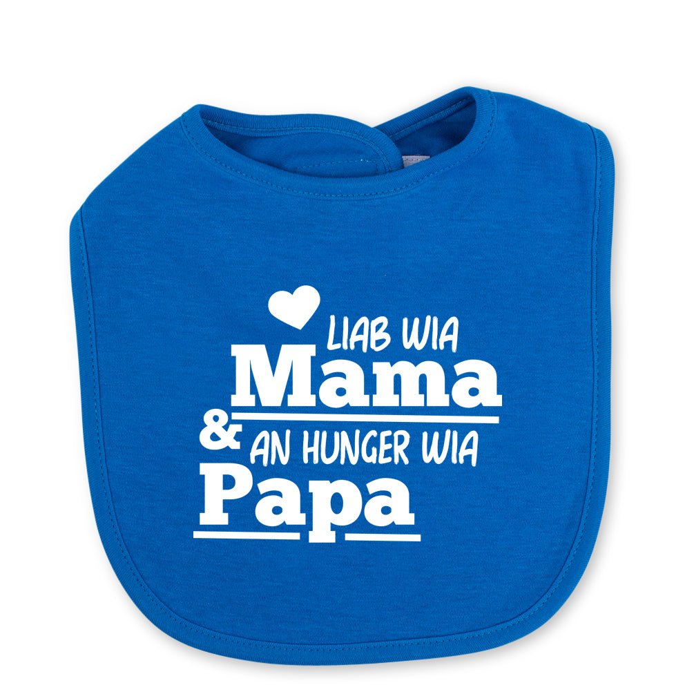 Babylätzchen "An Hunger wia Papa!" - meinherzschlag.de