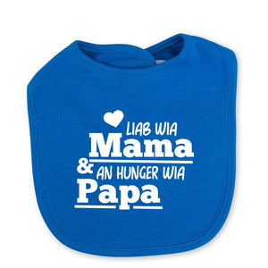Babylätzchen "An Hunger wia Papa!" - meinherzschlag.de