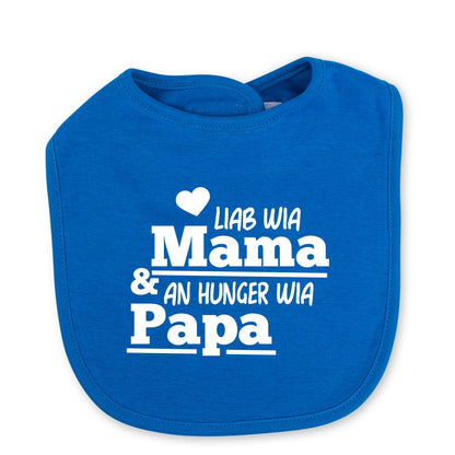 Babylätzchen "An Hunger wia Papa!" - meinherzschlag.de