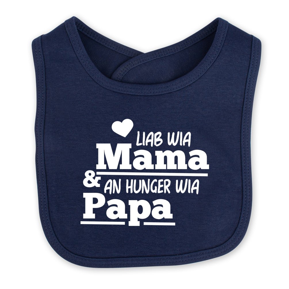 Babylätzchen "An Hunger wia Papa!" - meinherzschlag.de
