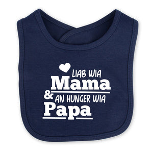 Babylätzchen "An Hunger wia Papa!" - meinherzschlag.de