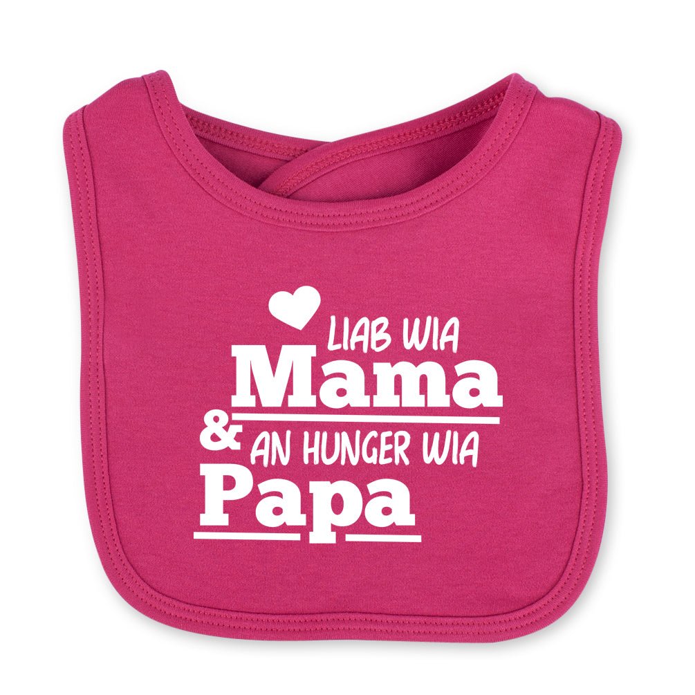 Babylätzchen "An Hunger wia Papa!" - meinherzschlag.de