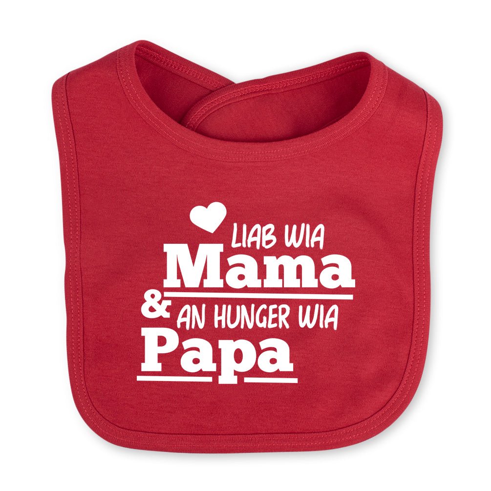Babylätzchen "An Hunger wia Papa!" - meinherzschlag.de