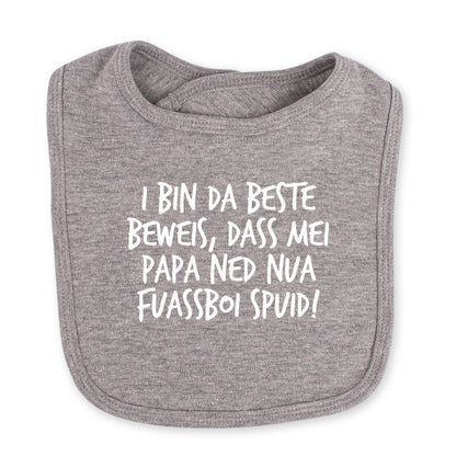 Babylätzchen "Fuassboi spuid!" - meinherzschlag.de