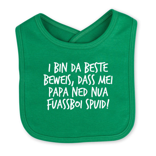 Babylätzchen "Fuassboi spuid!" - meinherzschlag.de