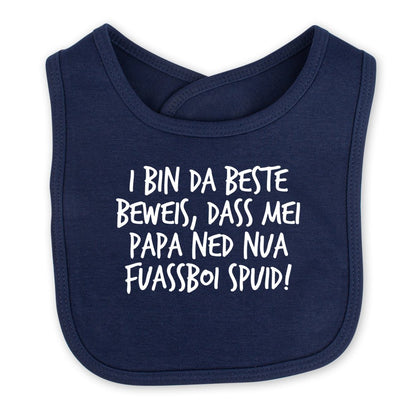 Babylätzchen "Fuassboi spuid!" - meinherzschlag.de