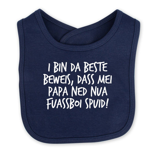 Babylätzchen "Fuassboi spuid!" - meinherzschlag.de