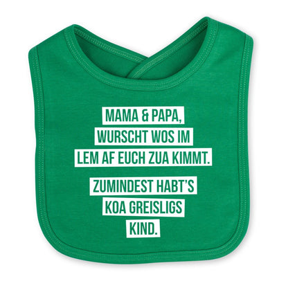 Babylätzchen "Koa greisligs Kind" - meinherzschlag.de