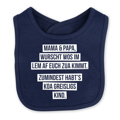 Babylätzchen "Koa greisligs Kind" - meinherzschlag.de