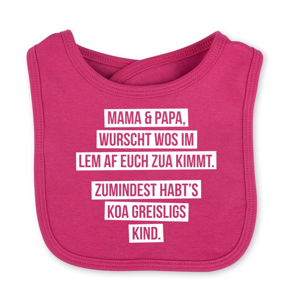 Babylätzchen "Koa greisligs Kind" - meinherzschlag.de
