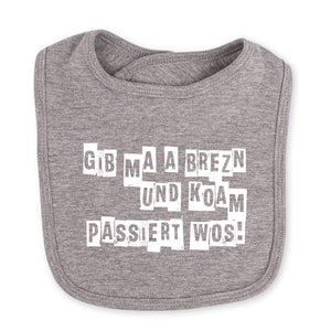 Babylätzchen "Koam passiert wos!" - meinherzschlag.de