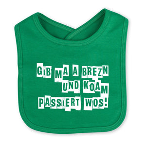 Babylätzchen "Koam passiert wos!" - meinherzschlag.de