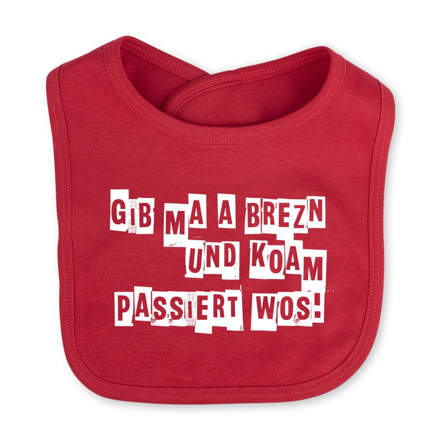 Babylätzchen "Koam passiert wos!" - meinherzschlag.de