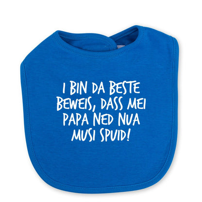 Babylätzchen "Musi spuid!" - meinherzschlag.de