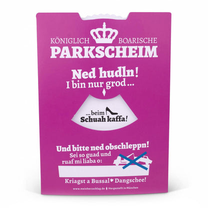 Königlich Boarische Parkscheim pink - meinherzschlag.de