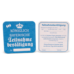 Bierfuizl "Königlich bay. Teilnahmebestätigung" (10 Stück)