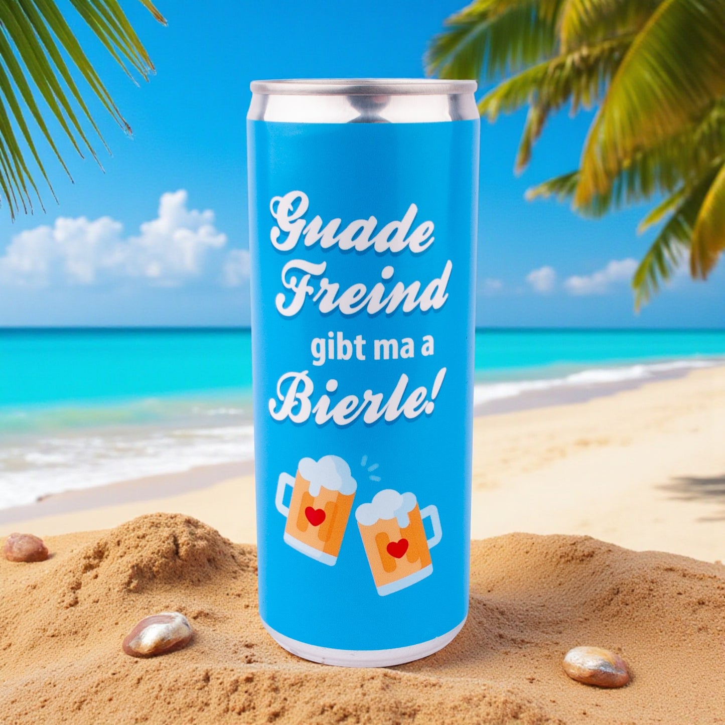 Bierdose "Guade Freind" - meinherzschlag.de