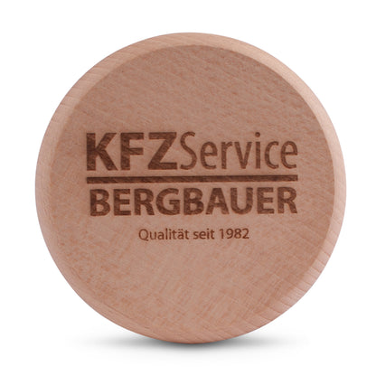 Bierglasdeckel mit Wunschgravur (Logo/Wappen) - meinherzschlag.de