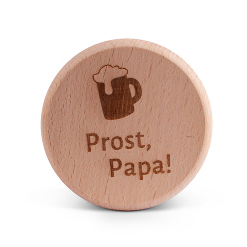 Bierglasdeckel "Prost, Papa!" - meinherzschlag.de
