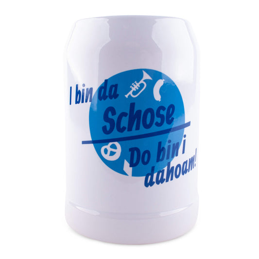Bierkrug "Do bin i dahoam" mit Wunschname - meinherzschlag.de
