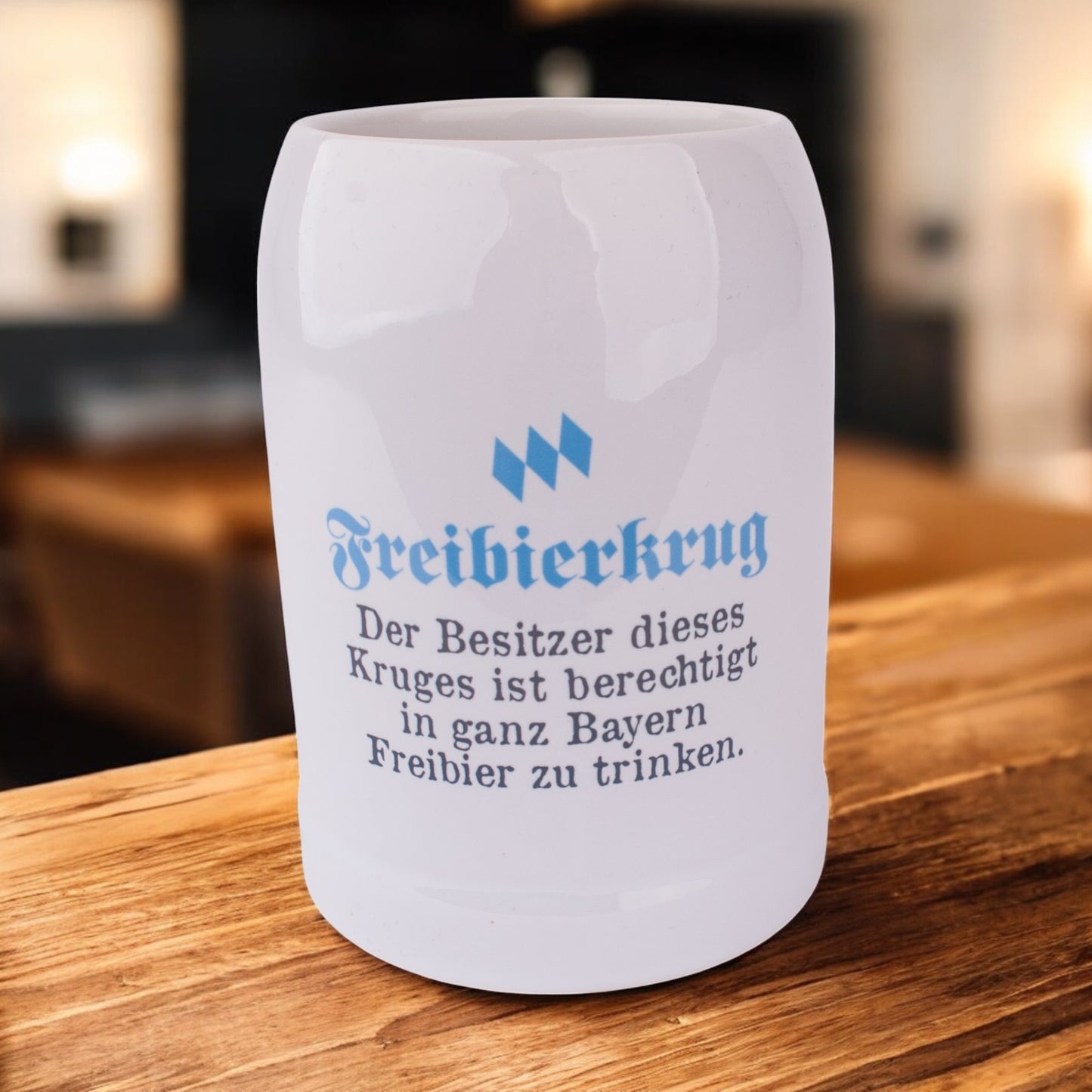 Bierkrug "Freibierkrug" - meinherzschlag.de
