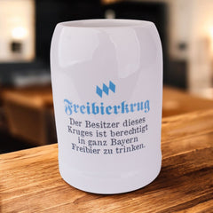 Bierkrug "Freibierkrug" - meinherzschlag.de