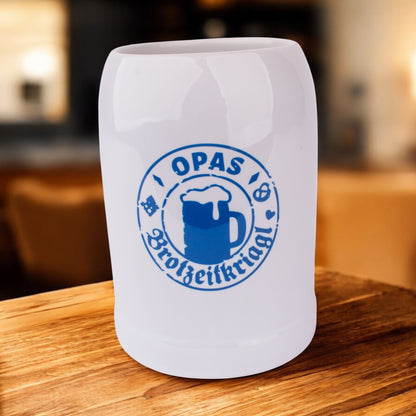 Bierkrug "Opas Brotzeitkriagl" - meinherzschlag.de