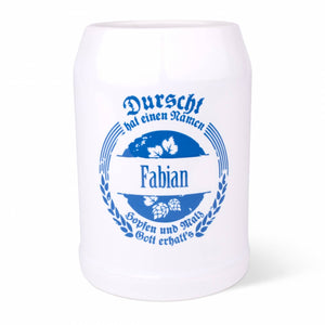 Bierkrug "Durscht" mit Wunschname - meinherzschlag.de