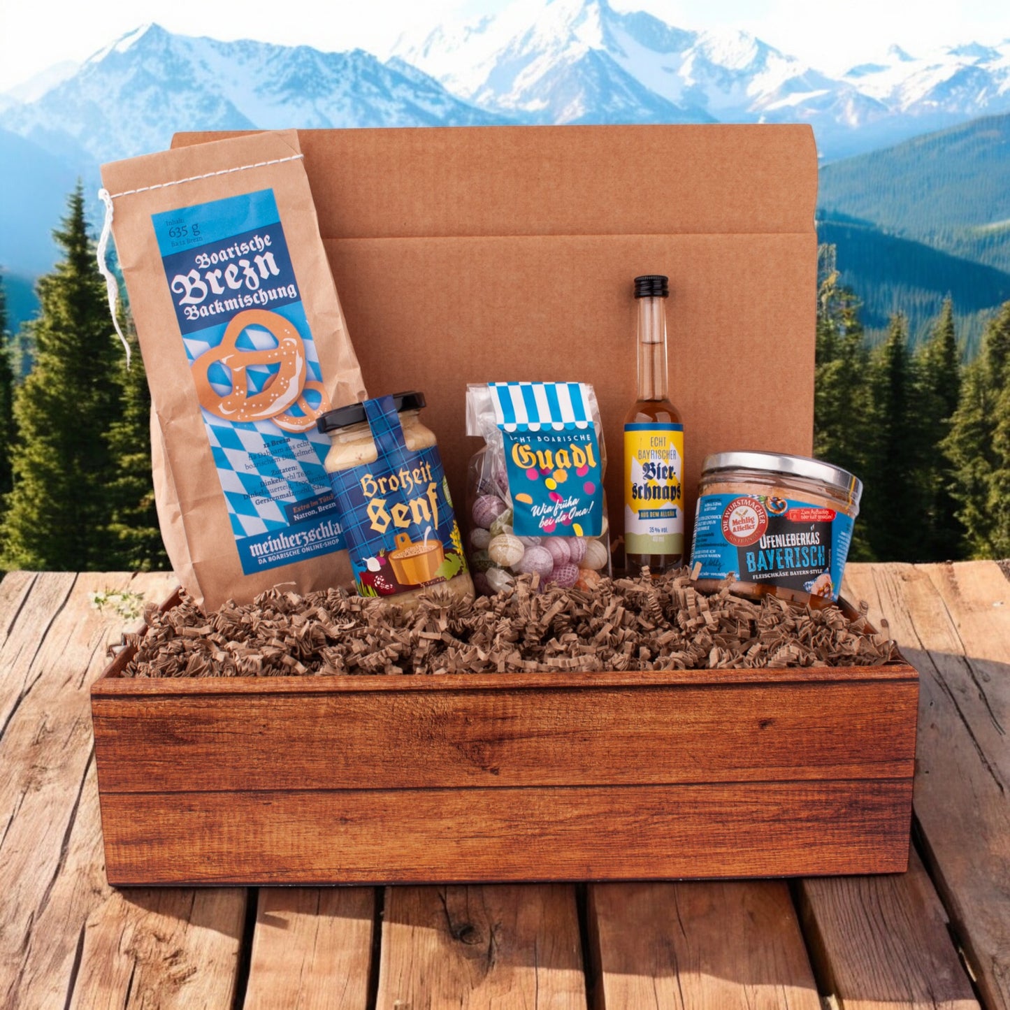 Geschenkbox "A guade Brotzeit" - meinherzschlag.de