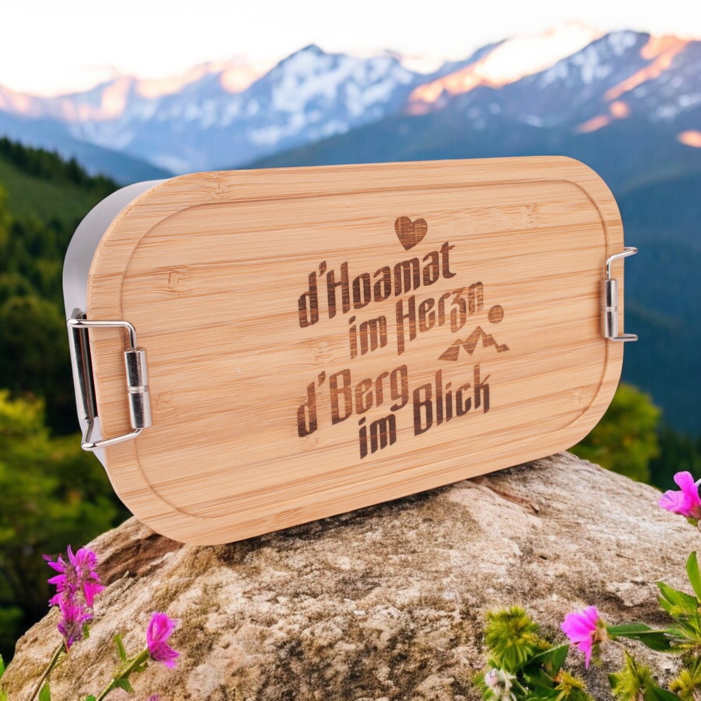 Brotzeitbox "d'Hoamat im Herzn" - meinherzschlag.de