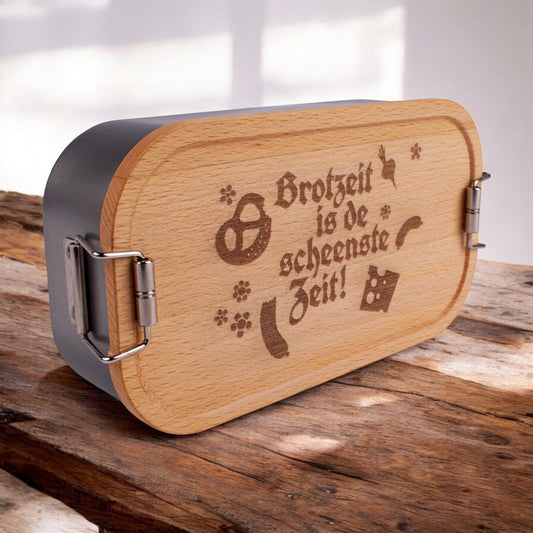 Brotzeitbox "Brotzeit is de scheenste Zeit" - meinherzschlag.de