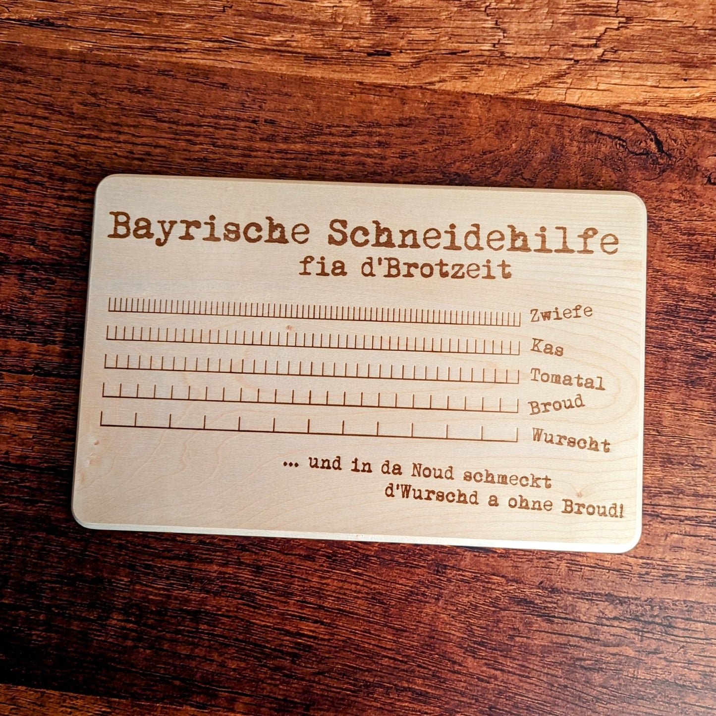Brotzeitbrettl "Bayrische Schneidehilfe" - meinherzschlag.de