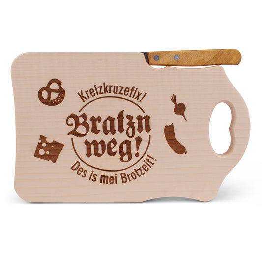 Brotzeitbrettl "Bratzn weg!" - meinherzschlag.de