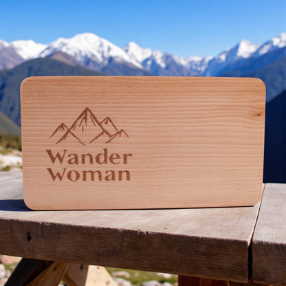 Brotzeitbrettl "Wander Woman" - meinherzschlag.de