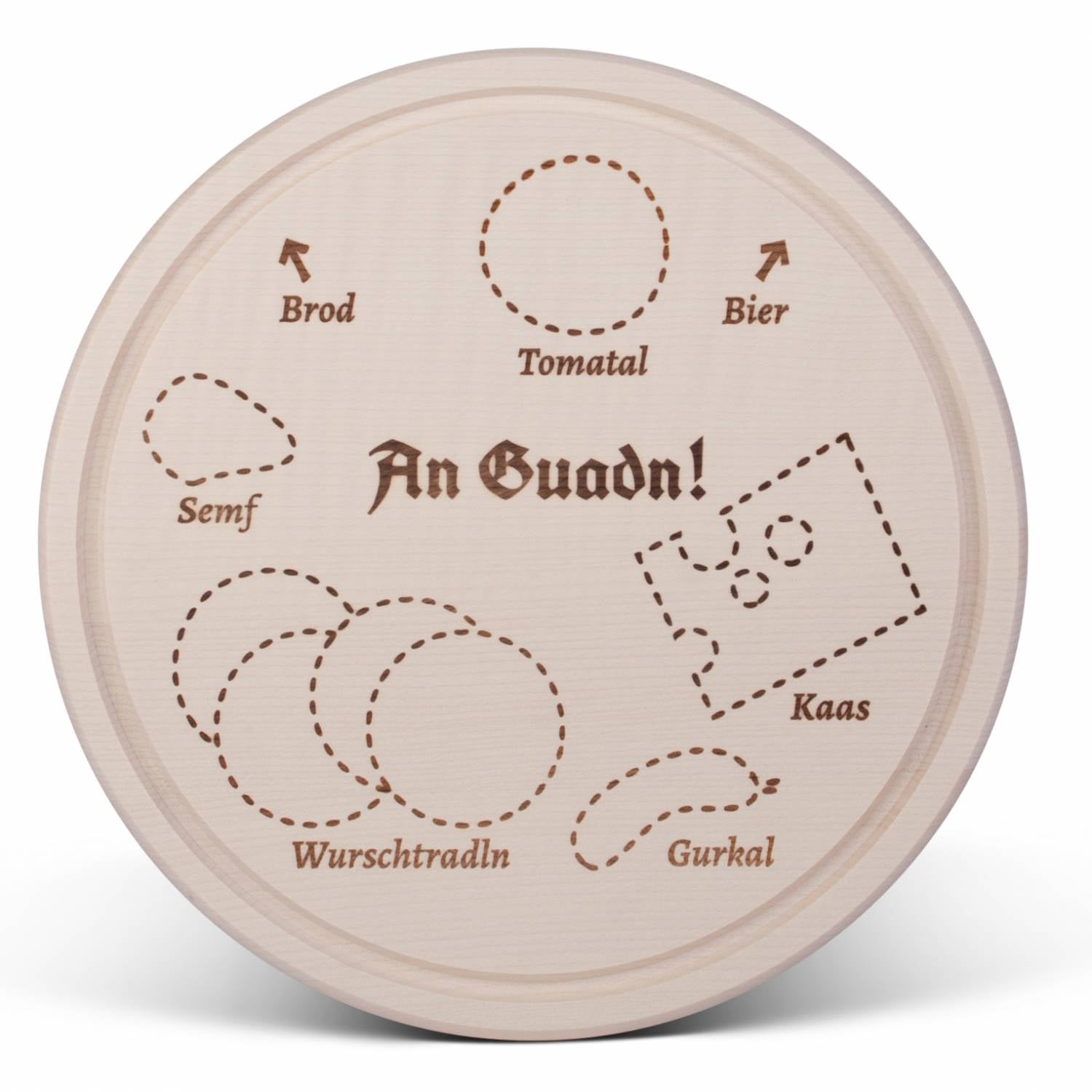 Brotzeitbrettl "An Guadn" - meinherzschlag.de
