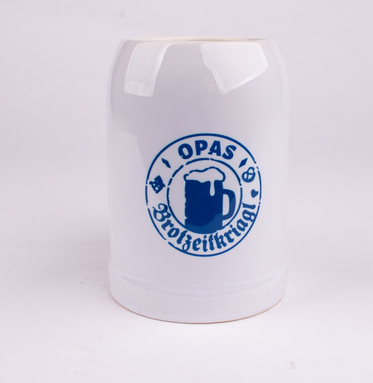 Bierkrug "Opas Brotzeitkriagl" - meinherzschlag.de